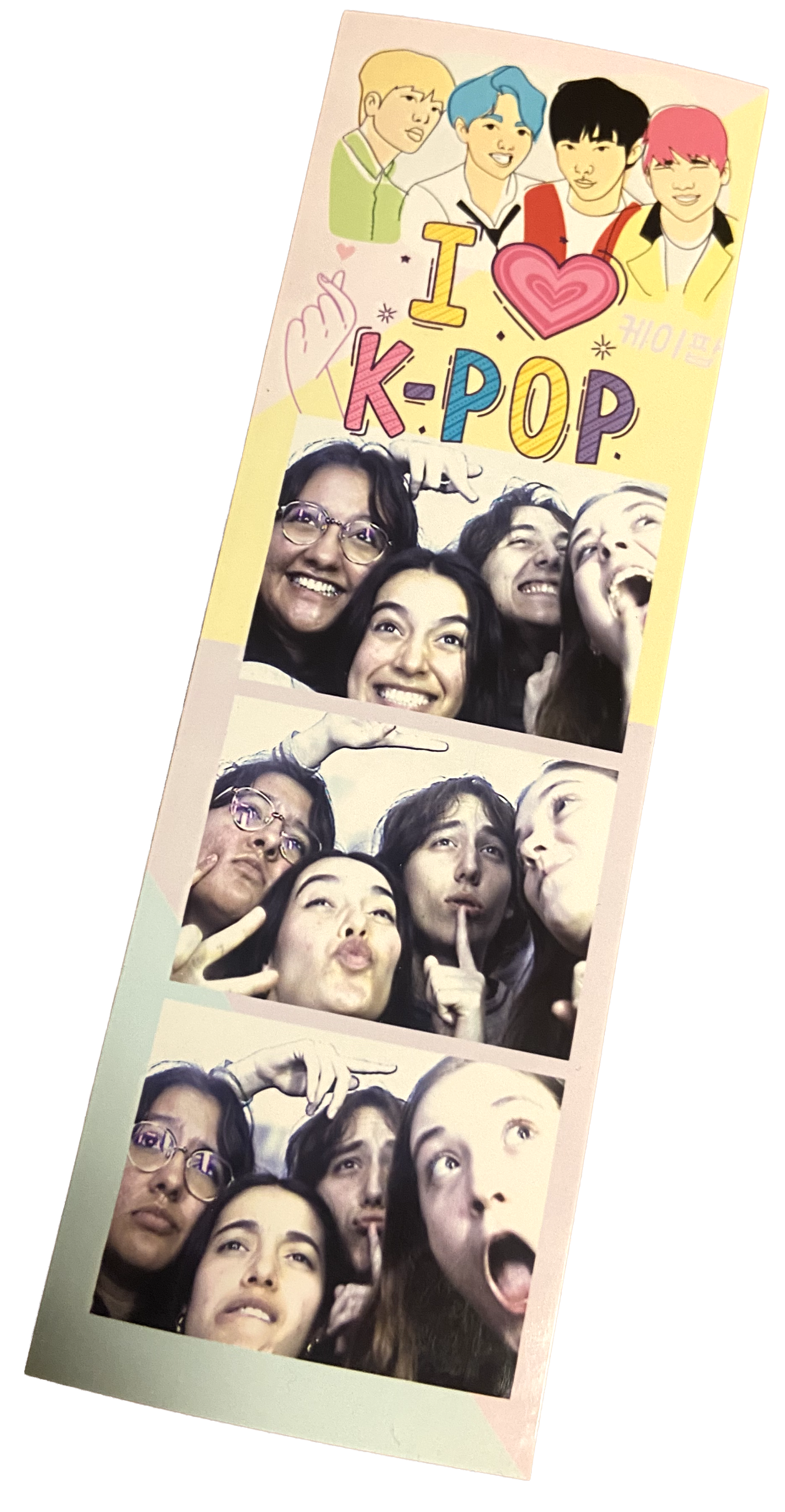 an image of friends in a photobooth